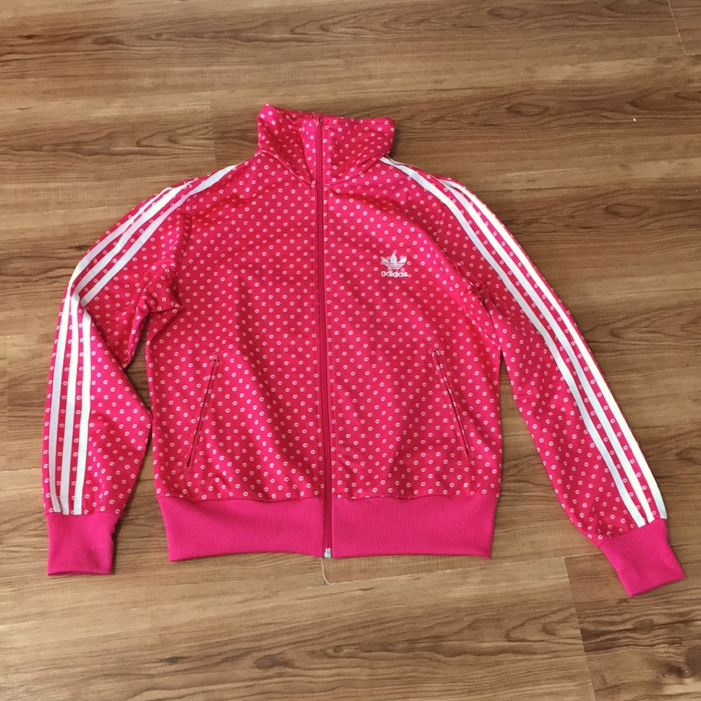Adidas track sweater size large